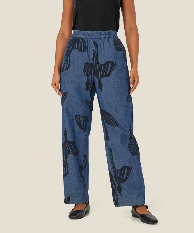 Payton Printed Denim Trousers